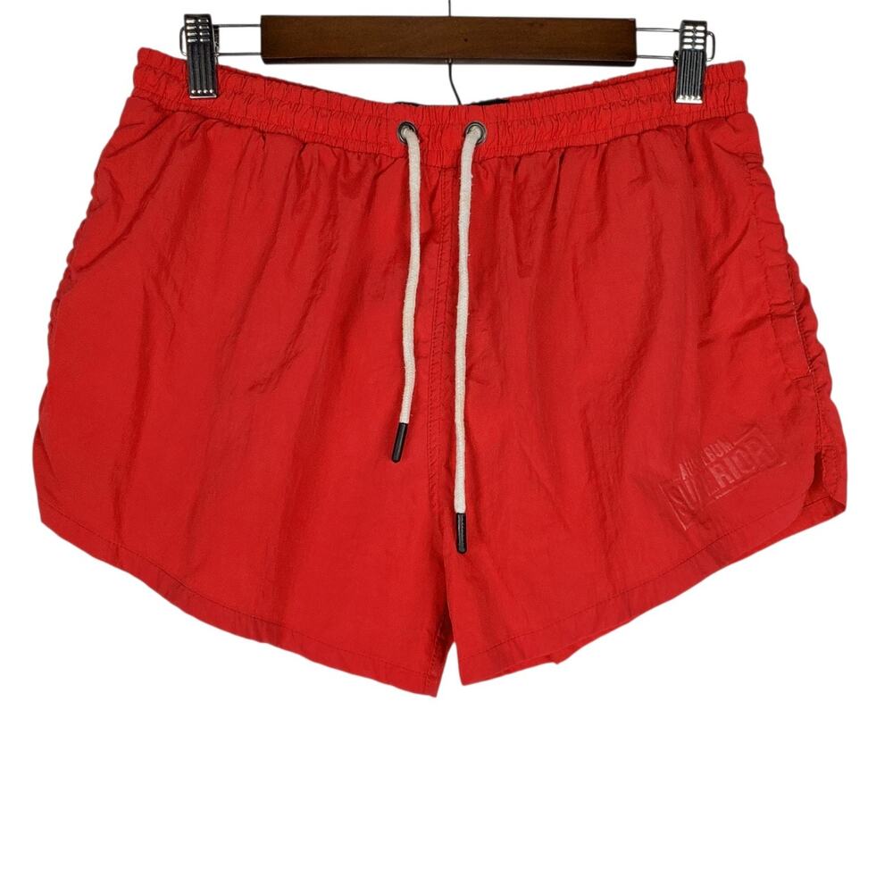 aussieBum Swim Trunks Short Shorts Mens M Red Superior Mesh Lined 2.5" Inseam
